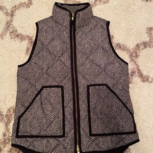 J.Crew Quilted Herringbone Puffer Vest